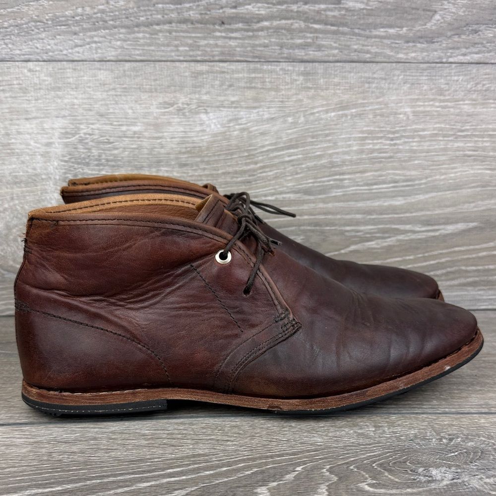 Timberland Boot Co Wodehouse Men's Sz 10 Burnished Brown Leather Chukka Boots